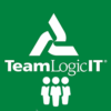 a logo on a green background with team logic in it