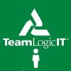 a logo on a green background with team logic in it